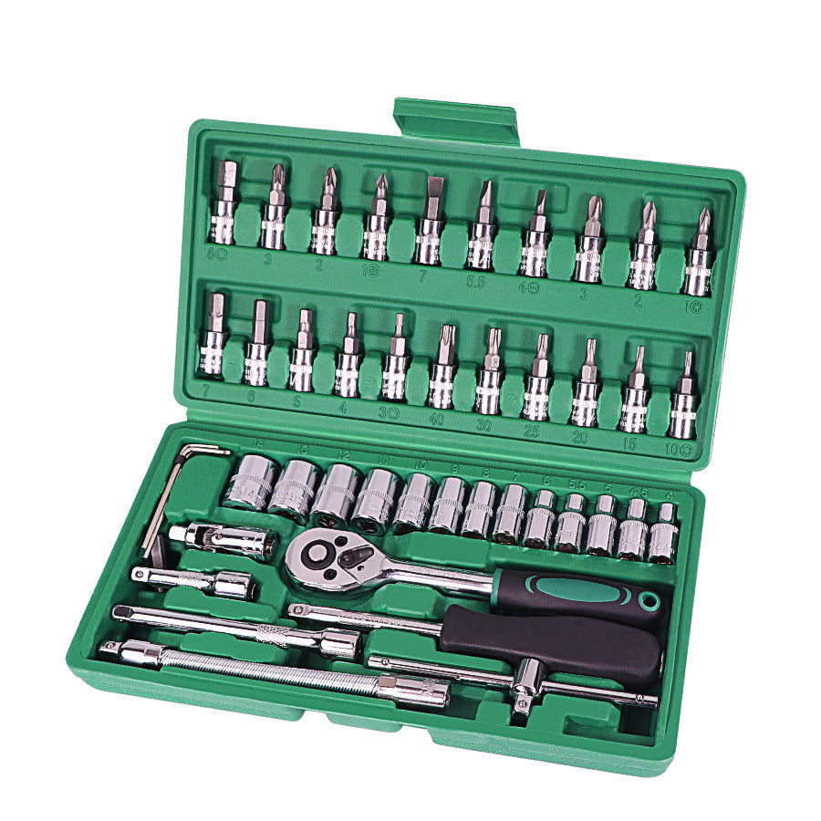 46-Piece Metric Mechanics Tool Set