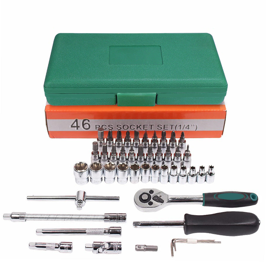 46-Piece Metric Mechanics Tool Set