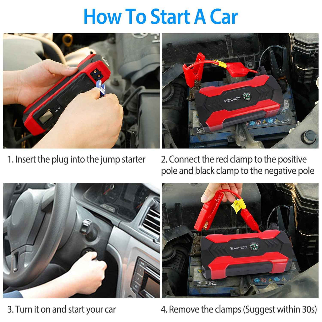 Portable 800A Car Jump Starter
