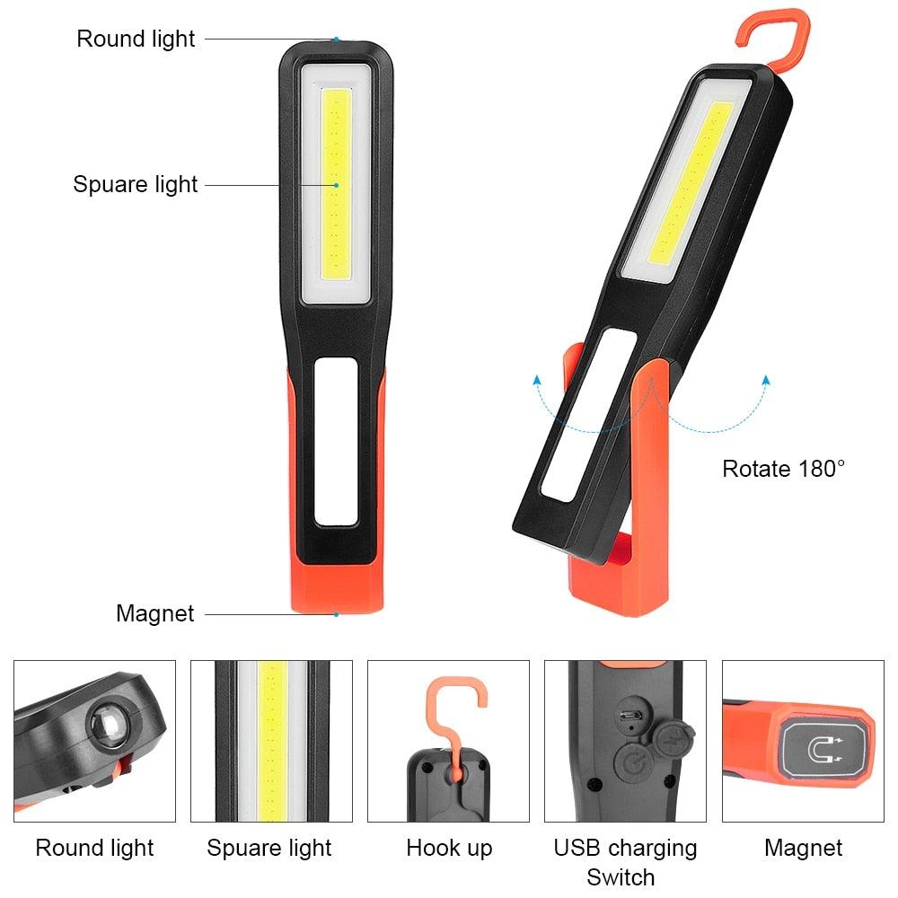 Rechargeable Magnetic COB Work Light